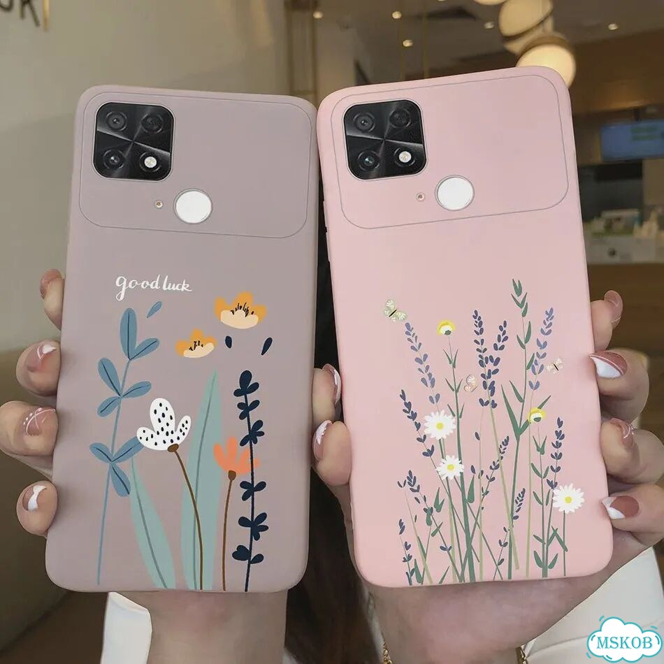 Чехол для Poco C40, чехол для Xiaomi Poco C40 2022, милые Мультяшные окрашенные силиконовые чехлы дл фото 4