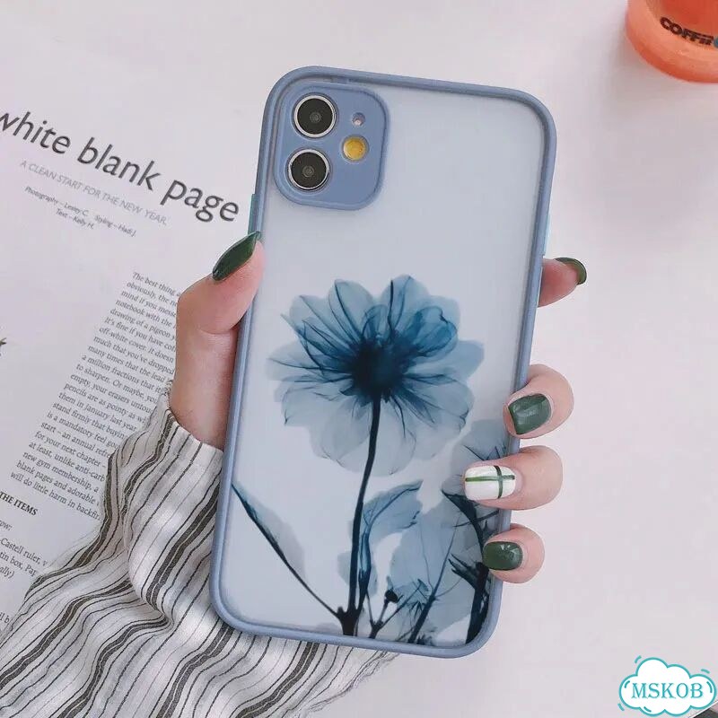 Простой чехол для телефона с цветком ромашки для iPhone 17, 16, 14, greyblue jjhd 5, For iPhone 17 фото 1