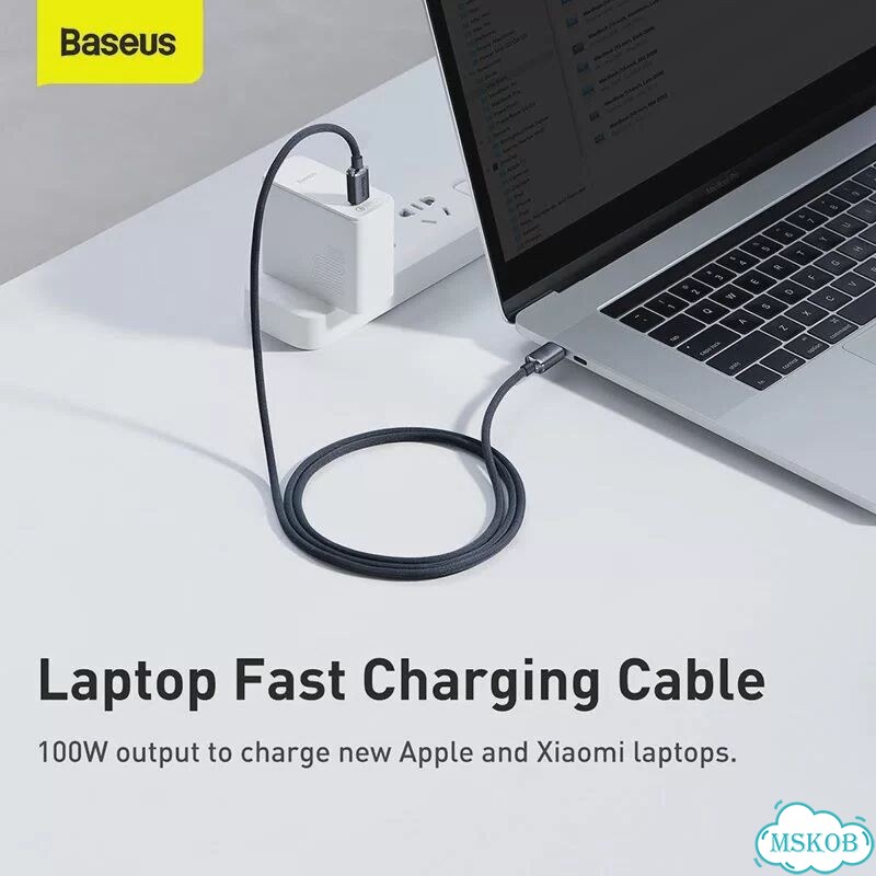 Baseus 2 м USB C to Type C кабель, 100 Вт, черный фото 5
