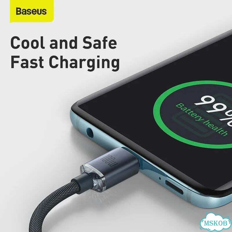 Baseus 2 м USB C to Type C кабель, 100 Вт, черный фото 6