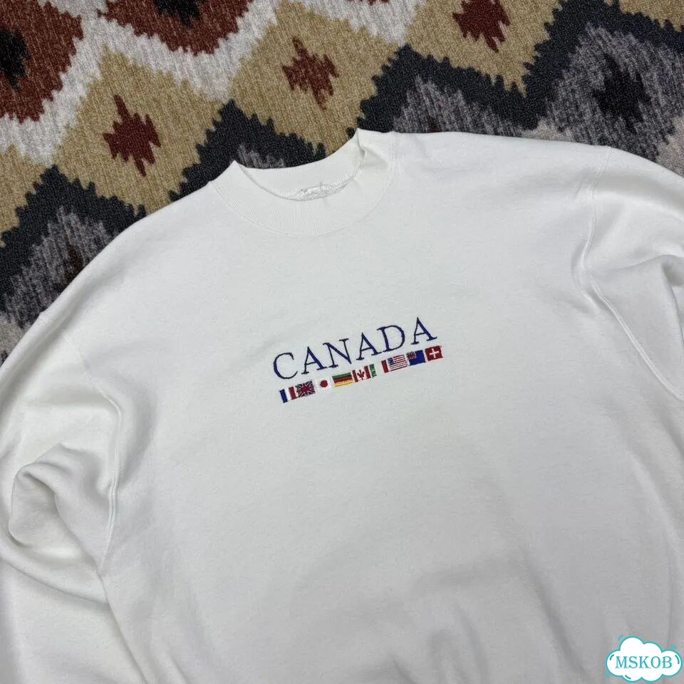 Винтажный оверсайз свитшот canada 90'х фото 1