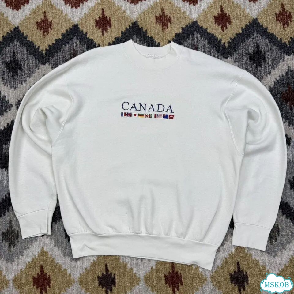 Винтажный оверсайз свитшот canada 90'х фото 2