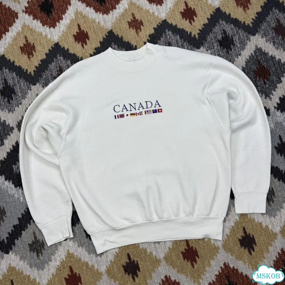 Винтажный оверсайз свитшот canada 90'х фото 3