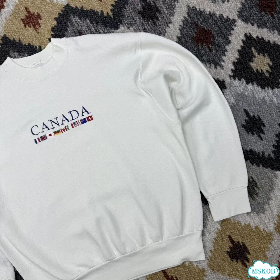 Винтажный оверсайз свитшот canada 90'х фото 5