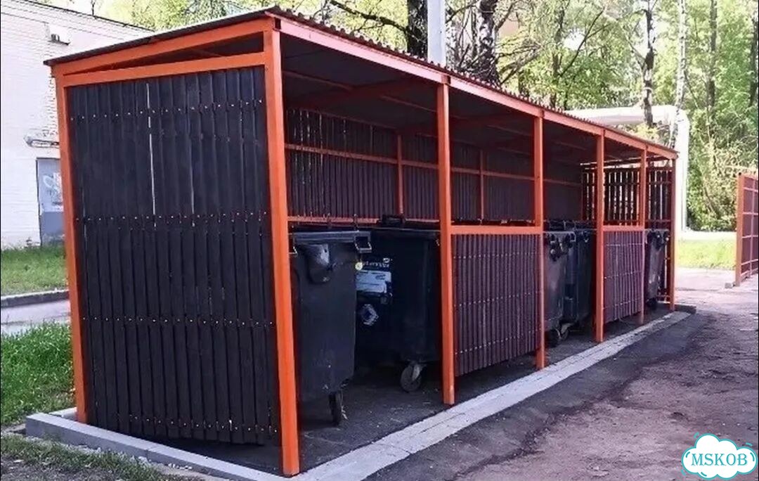 Контейнерная площадка для тбо фото 1