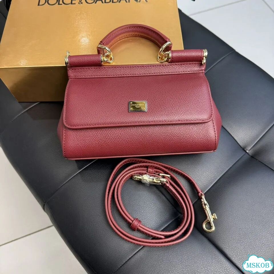 Сумка Dolce gabbana sicily мини красная фото 1