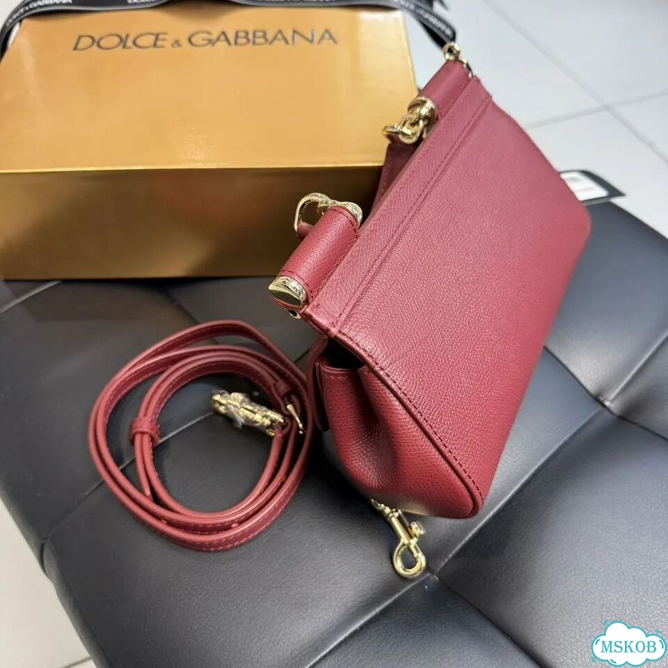 Сумка Dolce gabbana sicily мини красная фото 3