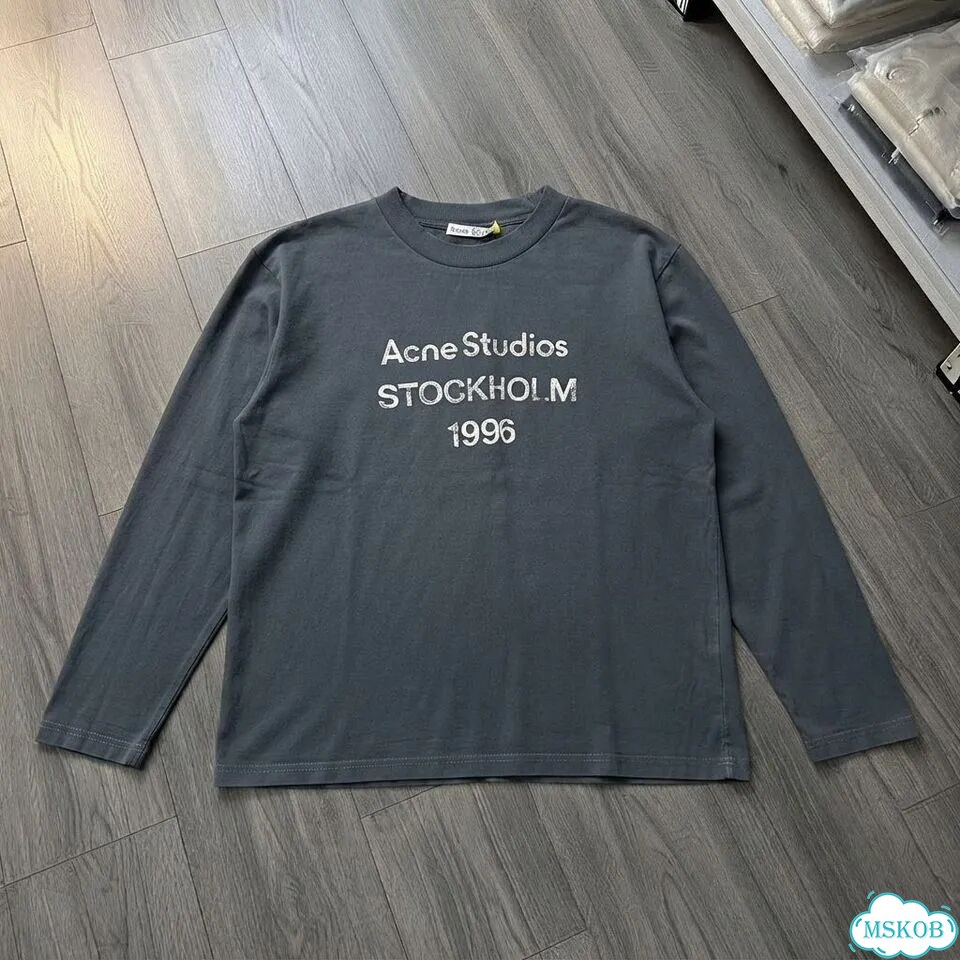 Лонгслив Acne Studios stockholm 1996 синий фото 1
