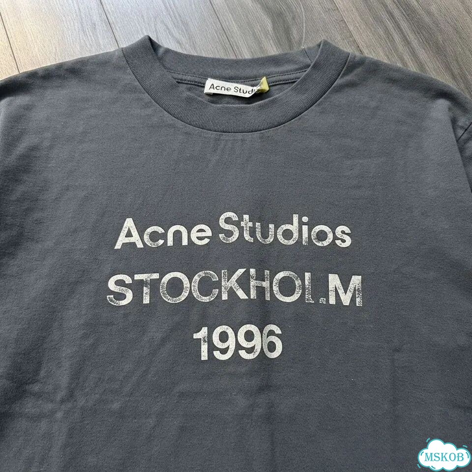 Лонгслив Acne Studios stockholm 1996 синий фото 2