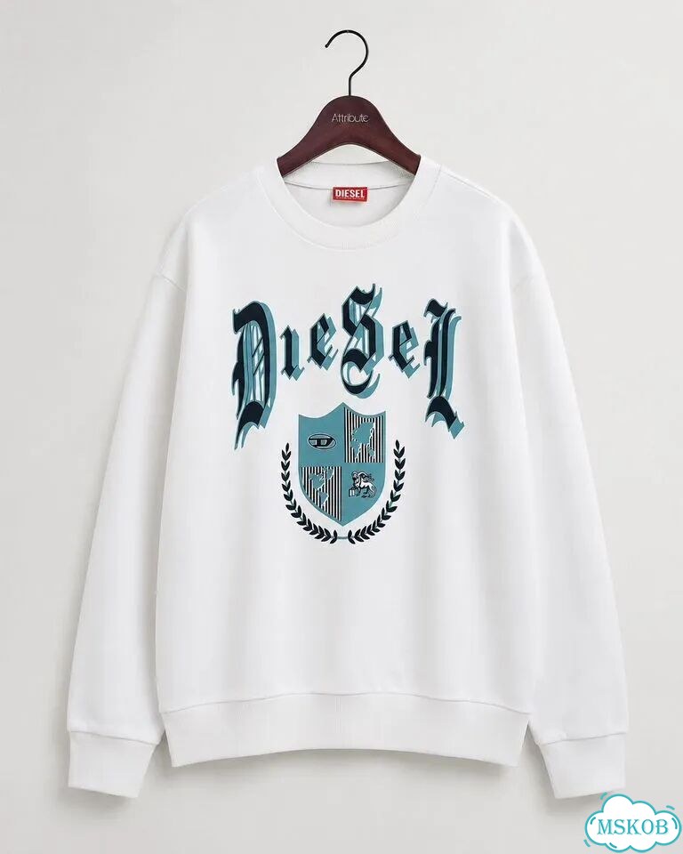 Свитшот Diesel оригинал XXL / S- ginn-K33 / белый фото 1