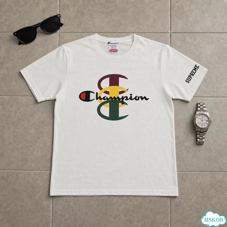 Футболка Supreme x Champion Rainbow Tee редкая фото 1
