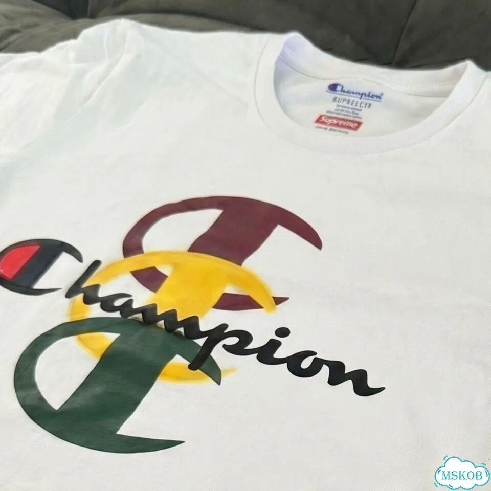 Футболка Supreme x Champion Rainbow Tee редкая фото 2