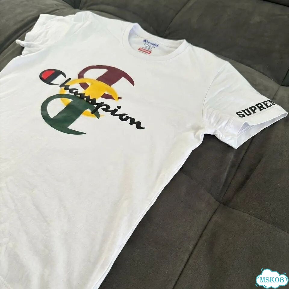 Футболка Supreme x Champion Rainbow Tee редкая фото 6