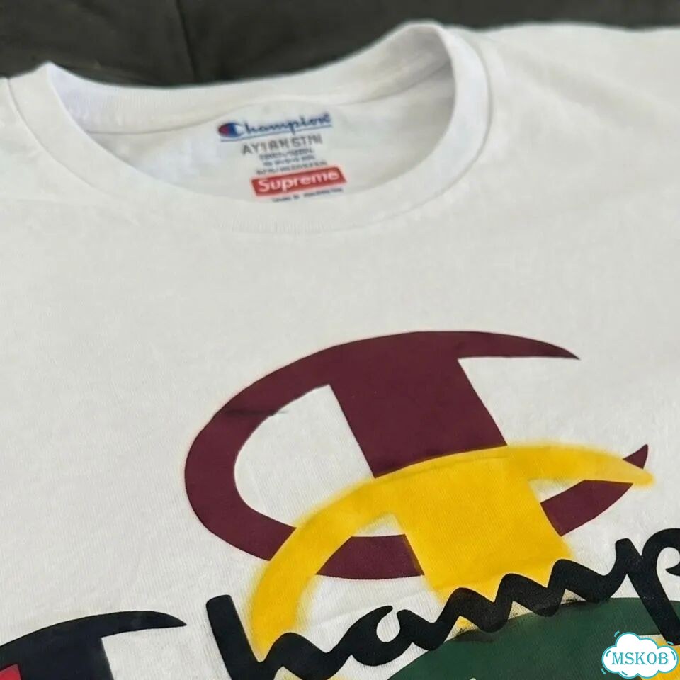 Футболка Supreme x Champion Rainbow Tee редкая фото 8