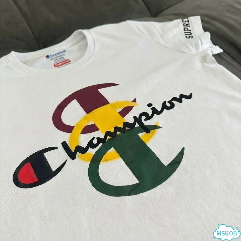 Футболка Supreme x Champion Rainbow Tee редкая фото 9