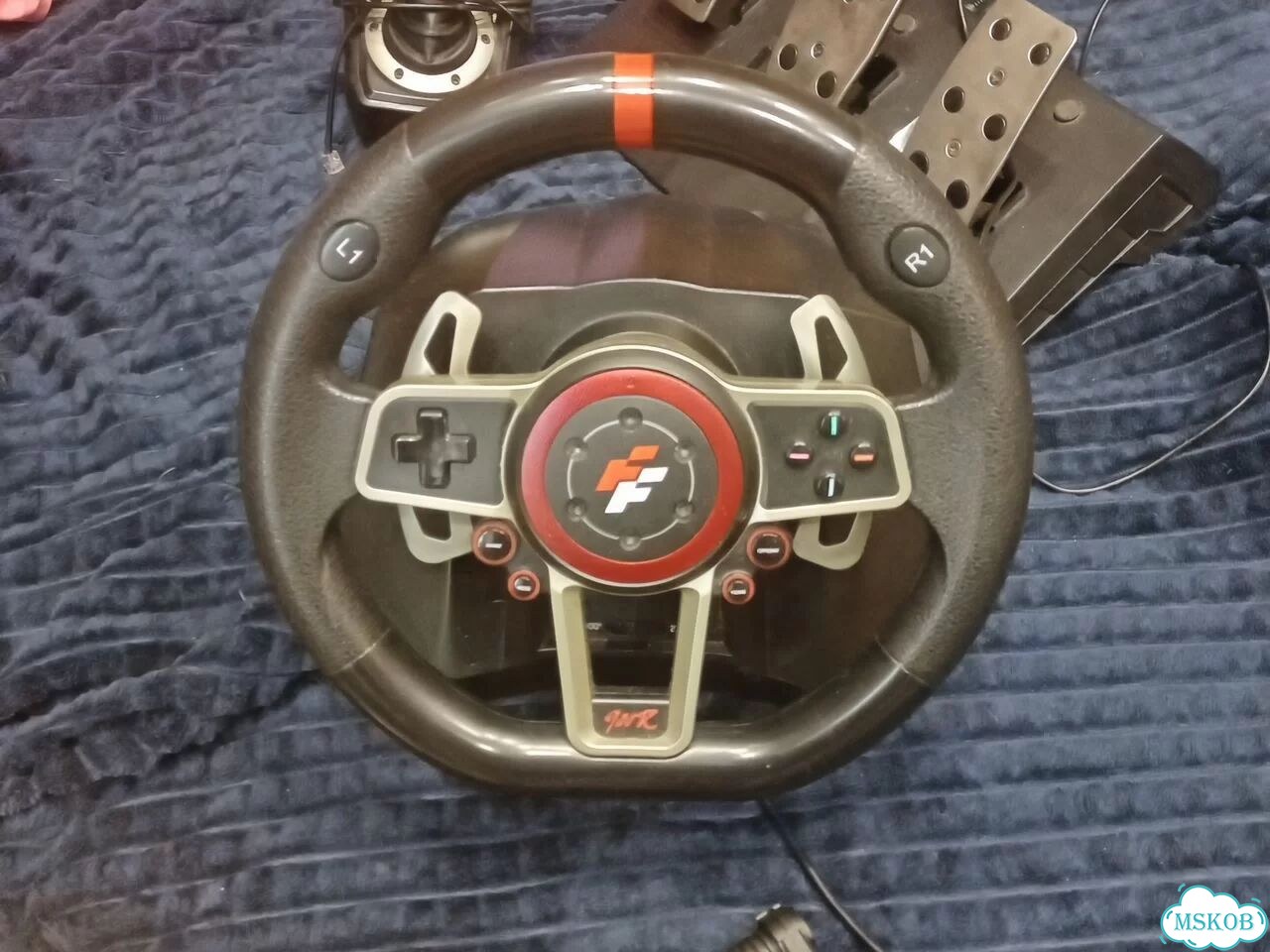 Игровой руль 900 градусов suzuka wheel 900r фото 7