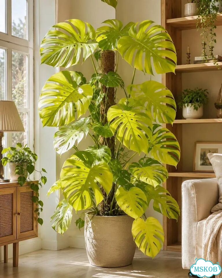 Монстера Лемон Лайм Лимон Monstera Lemon Lime фото 1