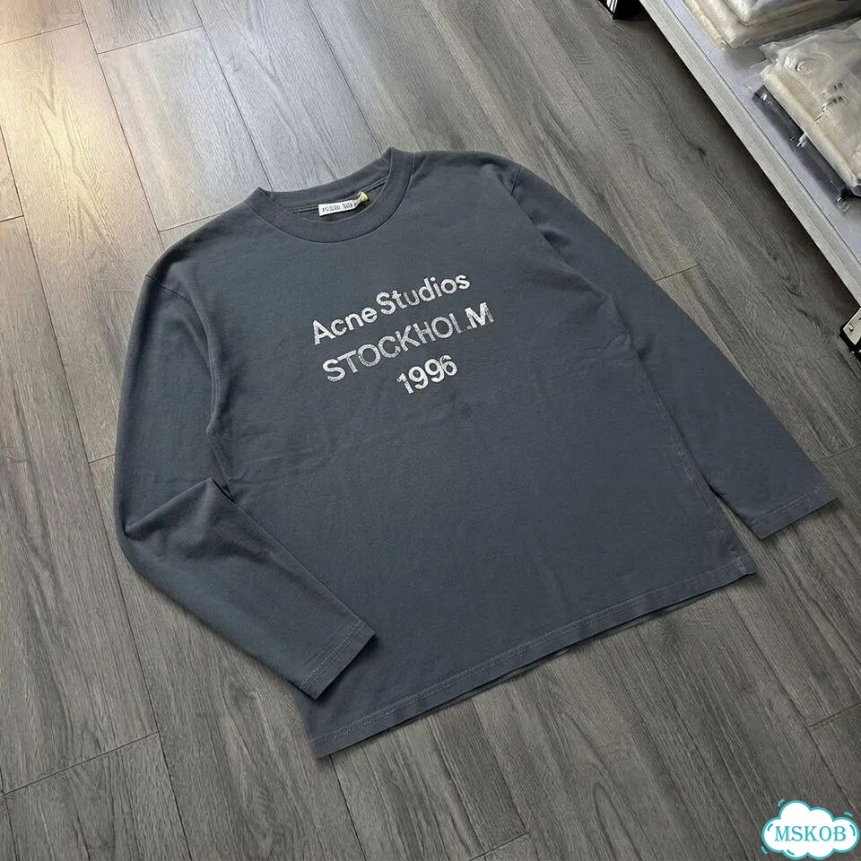 Лонгслив Acne Studios stockholm 1996 синий фото 3