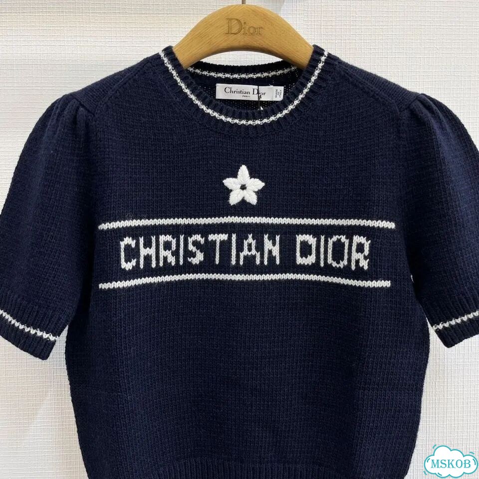 Свитер Christian Dior женский синий фото 2