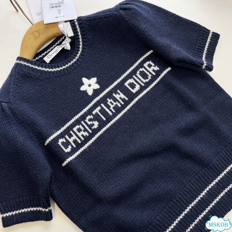 Свитер Christian Dior женский синий фото 3
