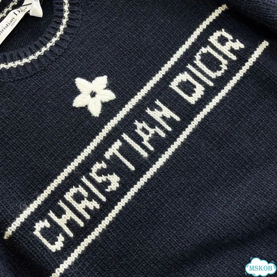 Свитер Christian Dior женский синий фото 6