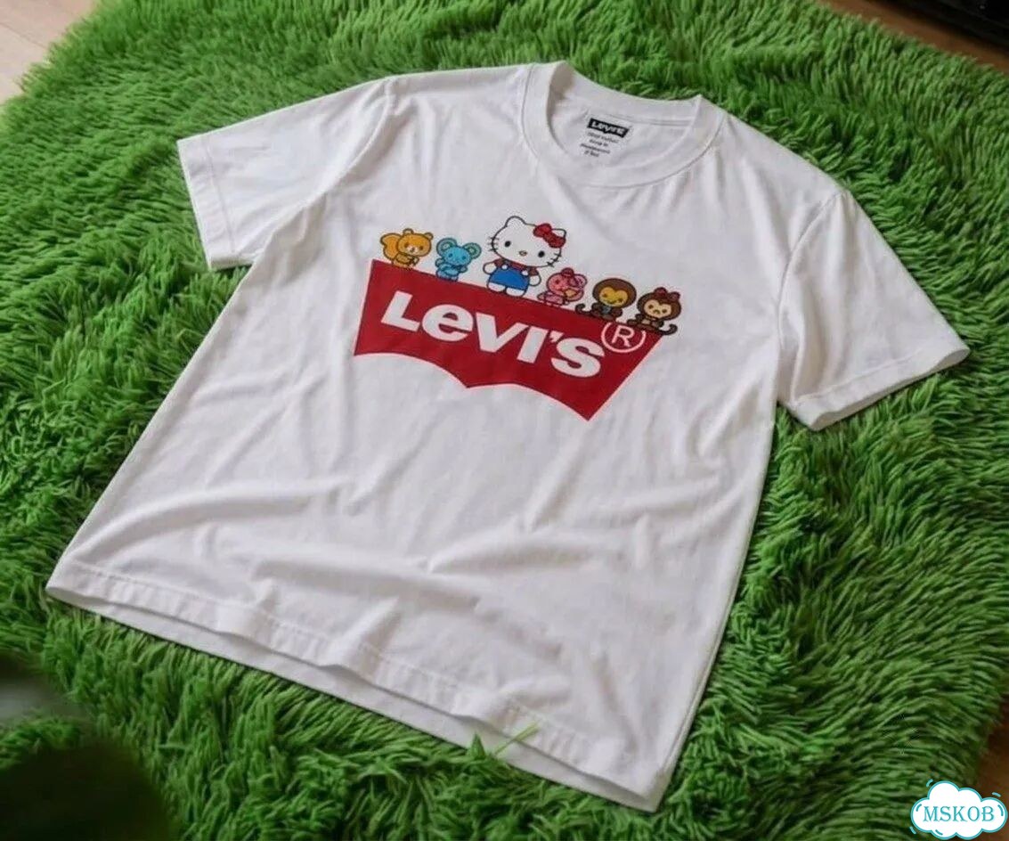 Футболка Levis x hello kity фото 1