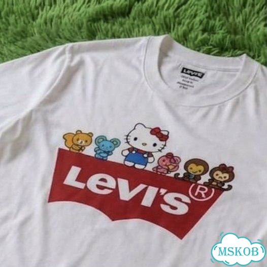 Футболка Levis x hello kity фото 2