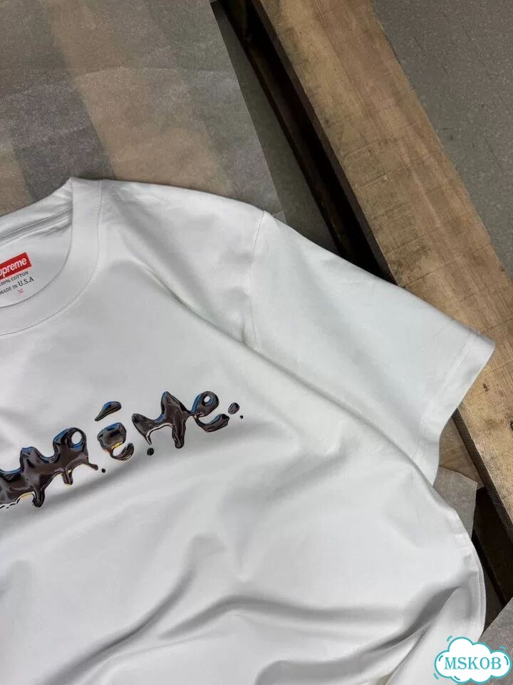 Футболка supreme белая фото 2