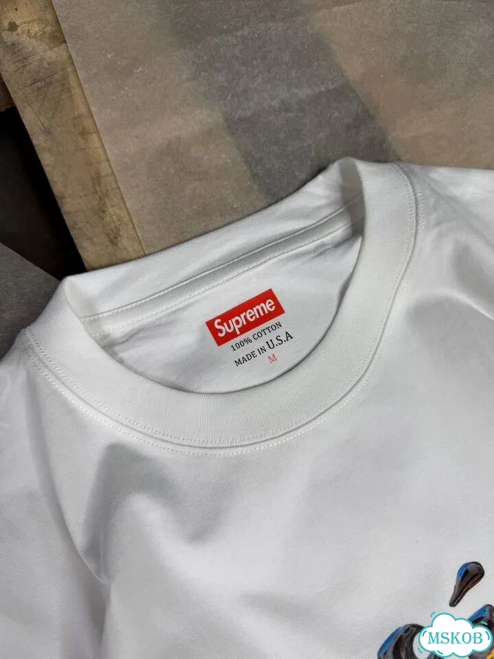 Футболка supreme белая фото 5