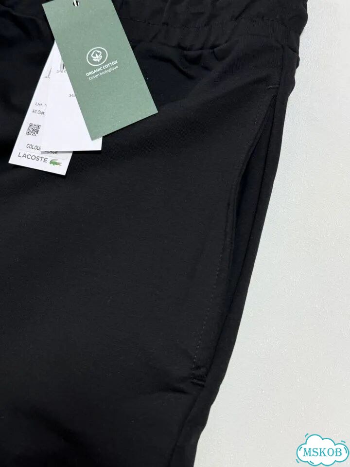 Шорты lacoste (черные) фото 4