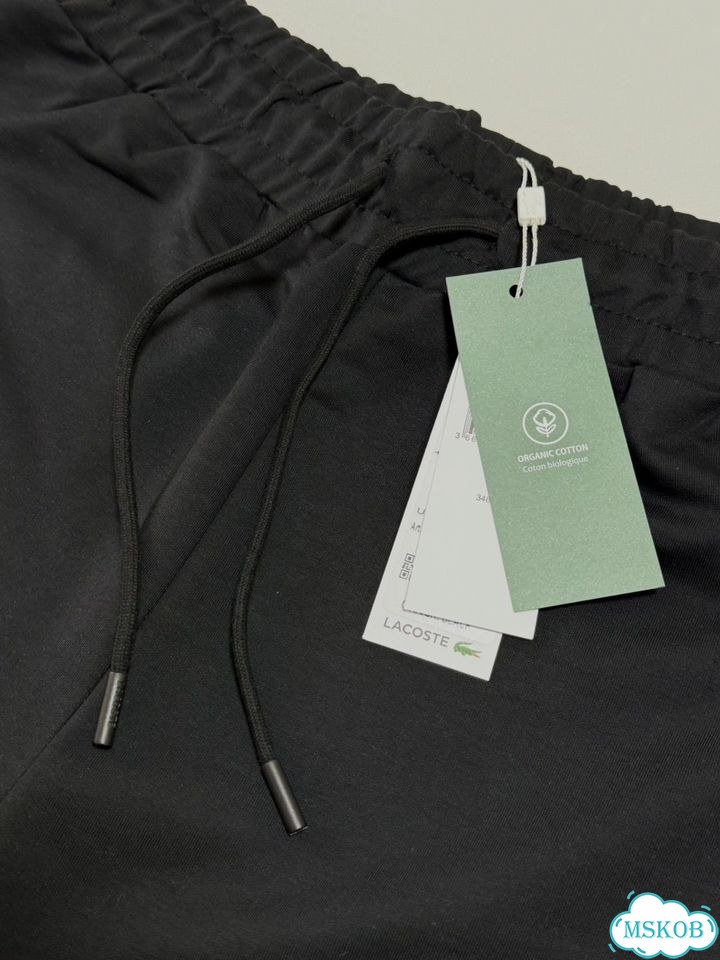 Шорты lacoste (черные) фото 5