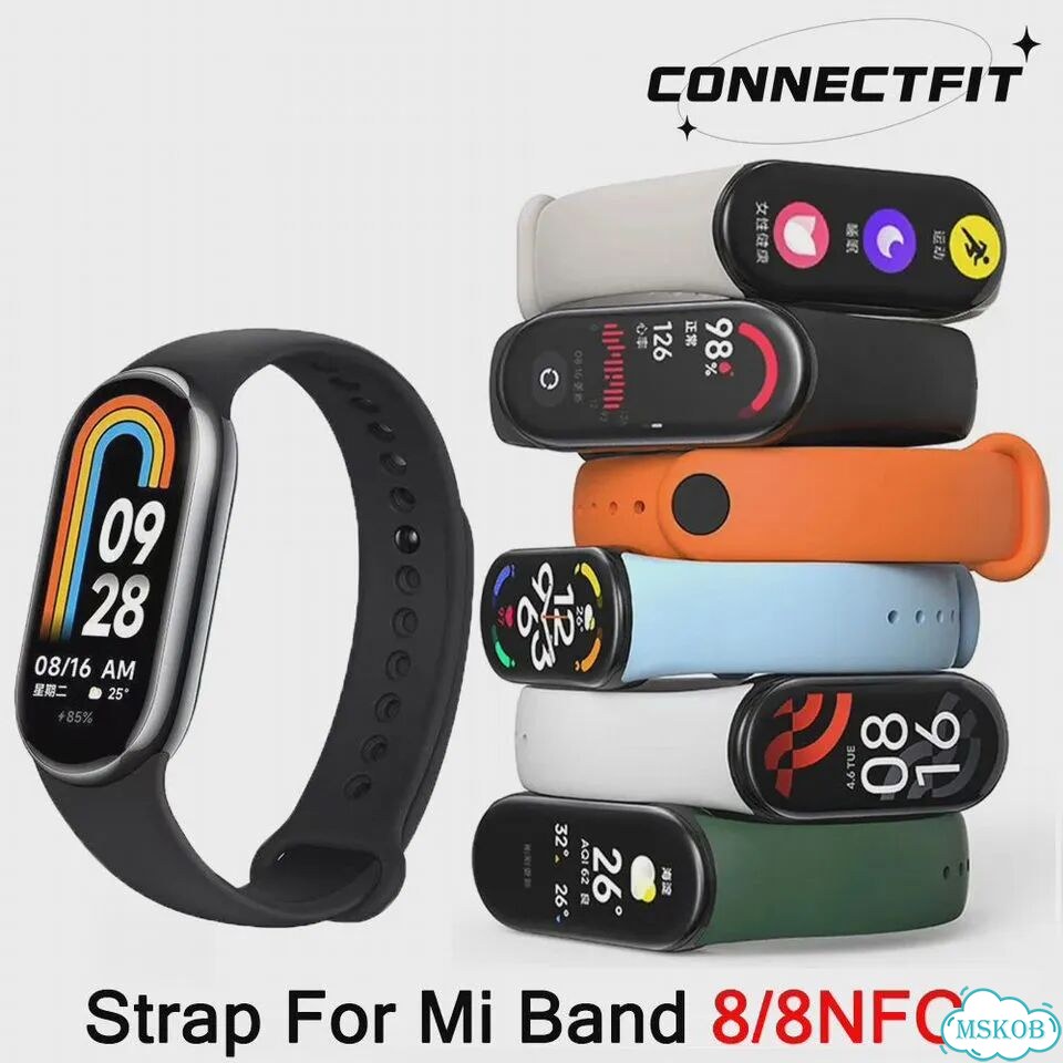 ConnectFit силиконовый ремешок для Xiaomi Mi Band 8 фото 2