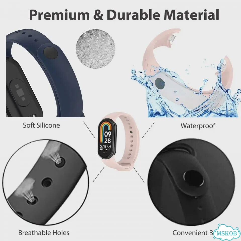 ConnectFit силиконовый ремешок для Xiaomi Mi Band 8 фото 4