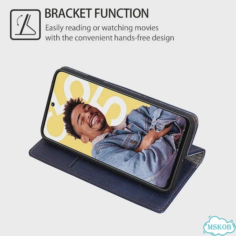 Чехол-книжка для Xiaomi Poco C65, Poco X6 Pro, F6, M6, M5, Темно-синий, Dark Blue(2), Poco F6 5G фото 7