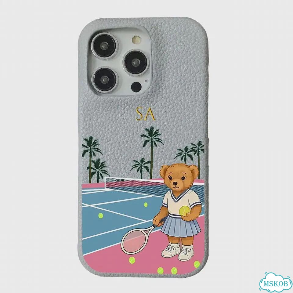 Персонализированный кожаный чехол с буквами Pebble Grain для iPhone 11, 12, 14, 13, 1, for iPhone 14 фото 6