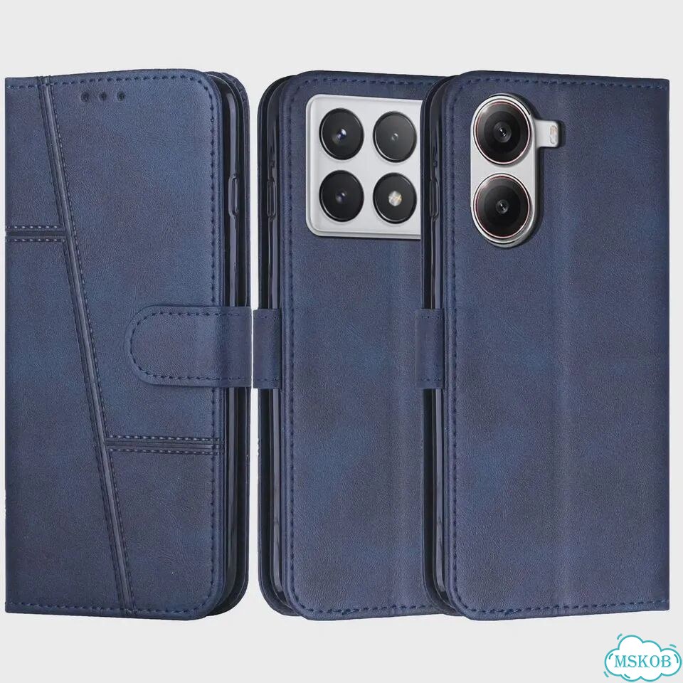 Poco X6 PRO 5G X7 флип-чехол Роскошный кожаный кошелек с Коричневый, Light Brown, poco X6 5G фото 2