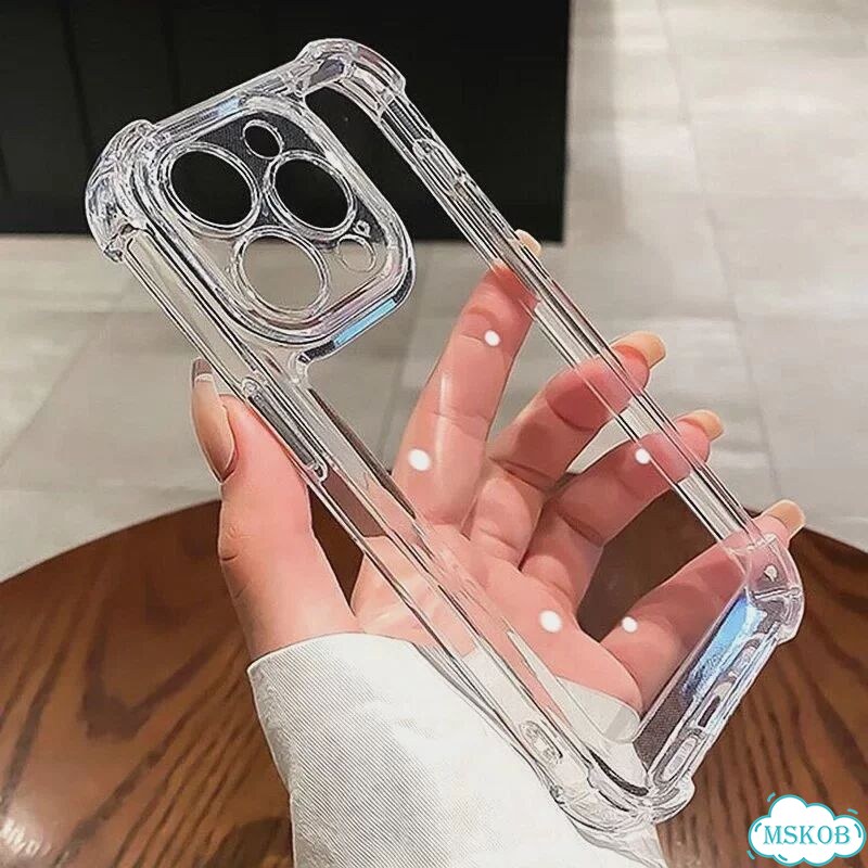 Противоударный чехол Clear для iPhone 13 Pro Max, Серый фото 2