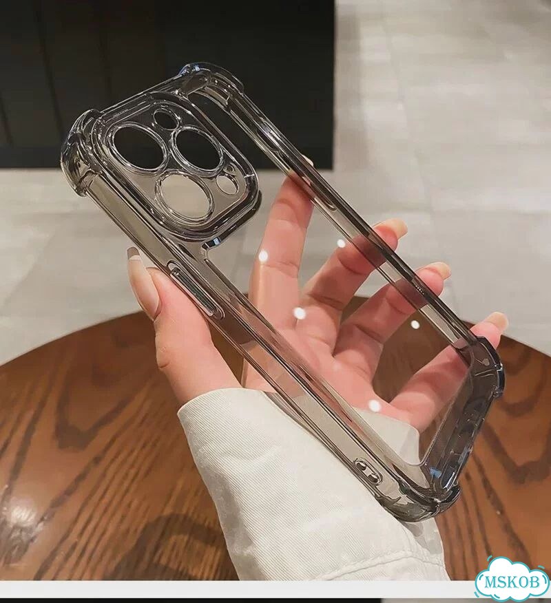 Противоударный чехол Clear для iPhone 13 Pro Max, Серый фото 3