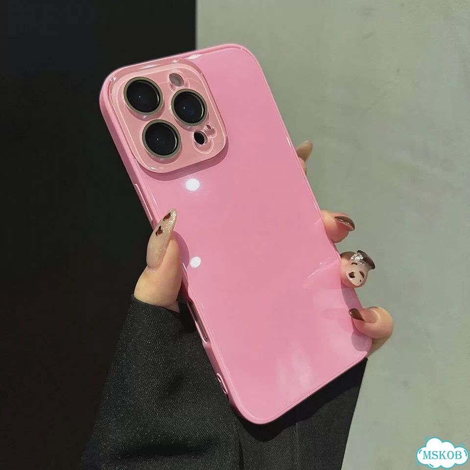 Роскошный оранжевый глянцевый однотонный чехол для телефона для iPhone 17, 16, Айфон 15 Про Макс, 4 фото 6