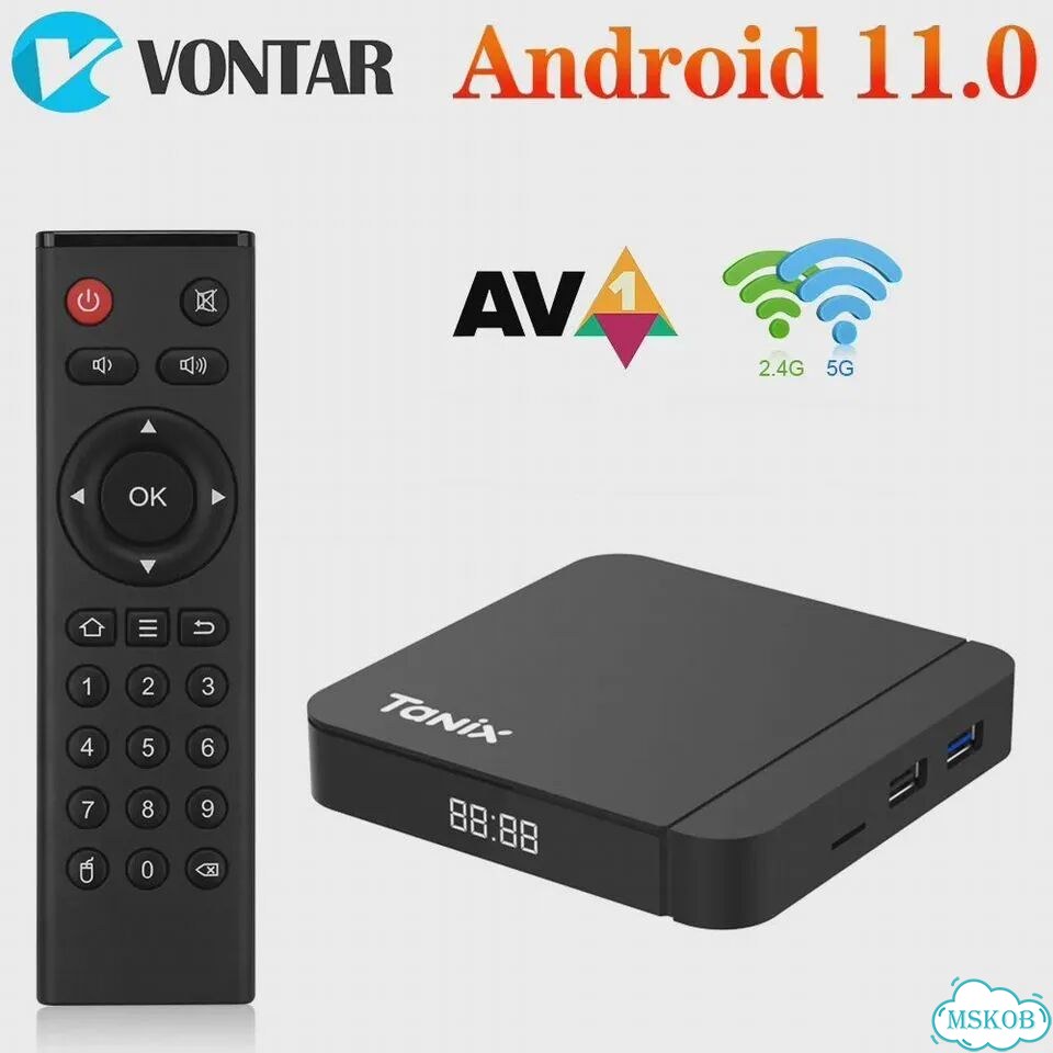 Tanix W2 тв-приставка Android 11 Европейская вилка (EU Plug), 4GB32GB G21 фото 2