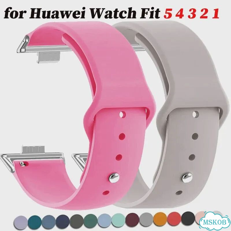 Caowtan Силиконовый ремешок для Huawei Watch Fit 5 4 3 2 1 фото 2