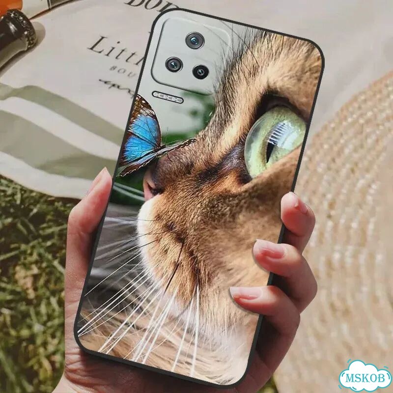 Чехол для Xiaomi Poco F4 5G, черный мягкий силиконовый чехол из тпу для телефона Xiaomi Poco F4 28 фото 4