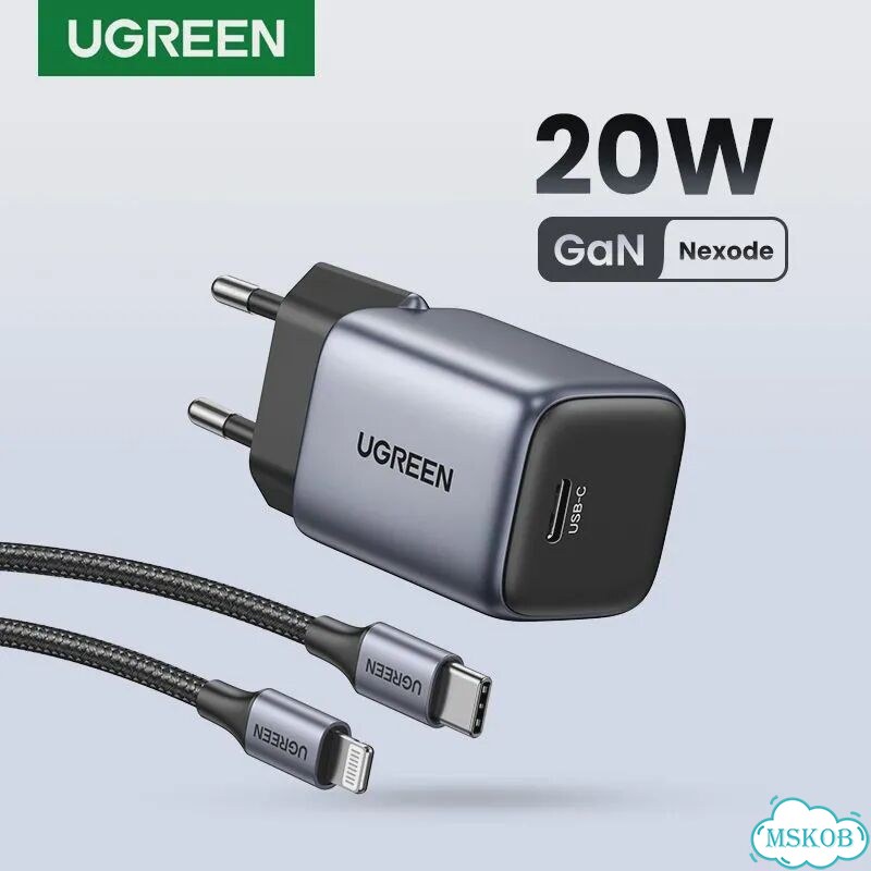 Зарядное устройство ugreen GaN 30W EU Plug USB-C фото 2