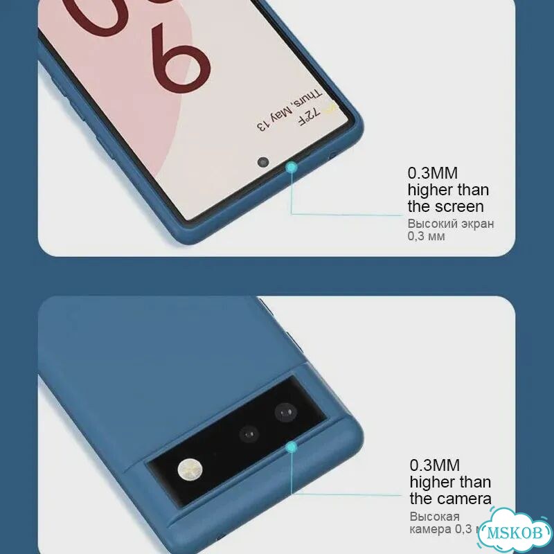 Чехол для Google Pixel 6, темно-зеленый, силикон фото 5