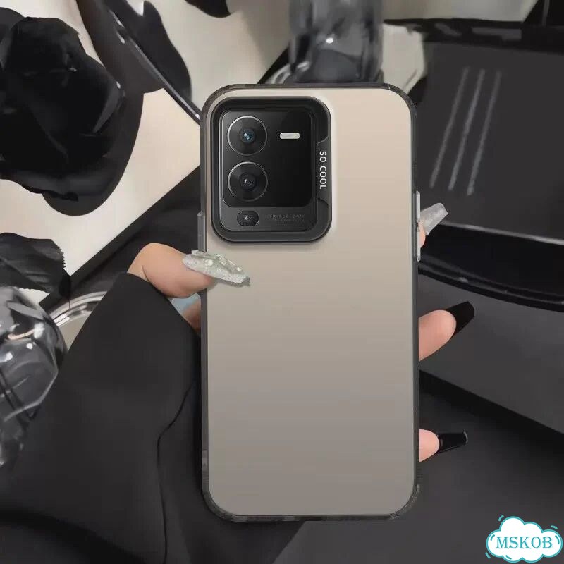 Чехол для vivo V25 Pro, чехол для телефона vivo V25 Pro, чехол Vivo V2158, Серебряный, IMD black фото 6