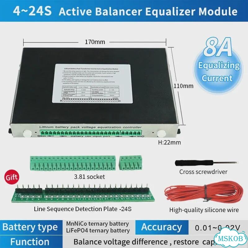 Активный балансир Heltec Wholesale 8S-20S для lifepo4/LiPo аккумуляторов 5A/8A 4-8S 5A фото 4