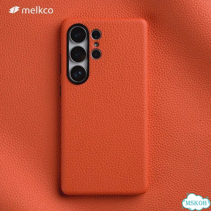 Чехол Melkco из 100% натуральной кожи для Samsung Galaxy S26 S25 Темно-зеленый, For S25, Light blue фото 2