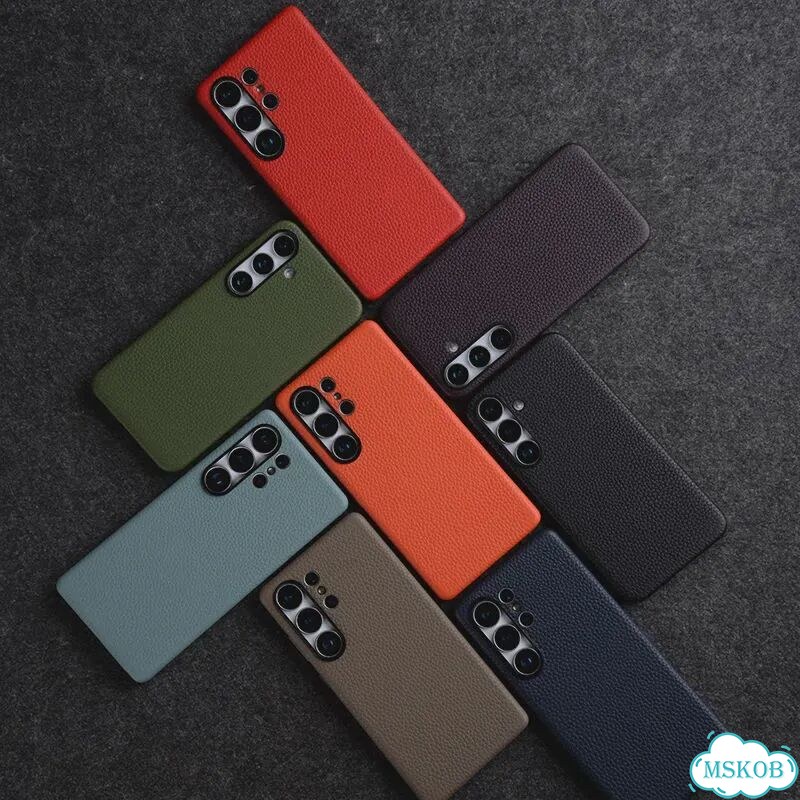 Чехол Melkco из 100% натуральной кожи для Samsung Galaxy S26 S25 Темно-зеленый, For S25, Light blue фото 3