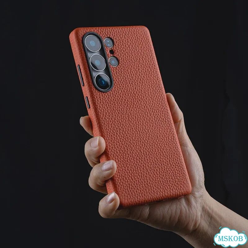 Чехол Melkco из 100% натуральной кожи для Samsung Galaxy S26 S25 Темно-зеленый, For S25, Light blue фото 5