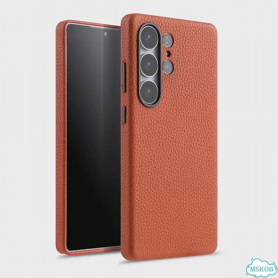 Чехол Melkco из 100% натуральной кожи для Samsung Galaxy S26 S25 Темно-зеленый, For S25, Light blue фото 7